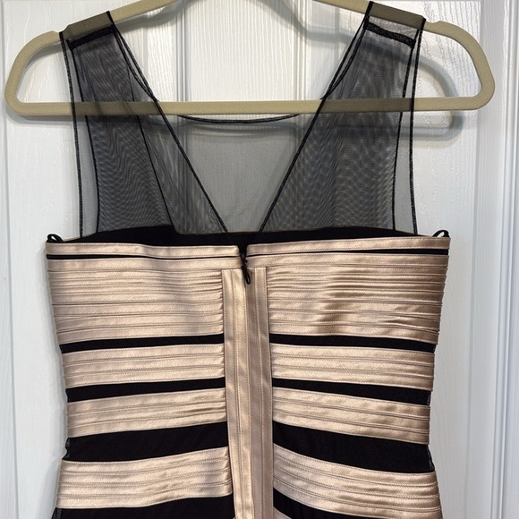 BCBGMaxAzria Black and Cream Striped Dress “Brenda” - Picture 4 of 8